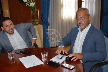 Visita del senador socialista Ramón Morales a Telde (Foto TA)